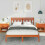 VidaXL vidaXL Bed Frame Brown 140 x 190 cm Solid Pine Wood 3