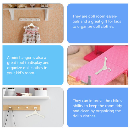 60St Miniatuur Kledinghangers Plastic Organizer 2