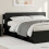 VidaXL vidaXL Headboard Cabinet with Storage Black Engineered Wood 1