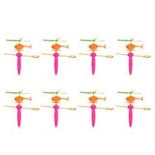 8 Stuks Vliegende Vliegtuig Speelgoed Creatieve Helikopter (Willek. Kleur)