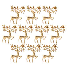 Retro Herten Broches Gouden Metalen Accessoires
