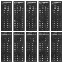 10St Toetsenbord Beschermers Stickers Wit Voor Studenten En Laptop