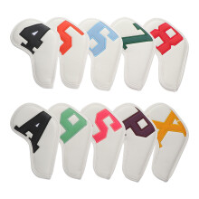 10St Wit PU Golfs Putter Head Cover Voor Club Bescherming