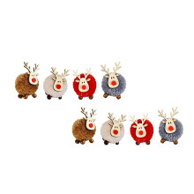 8Stk Plüsch Weihnachtsanhänger Festival