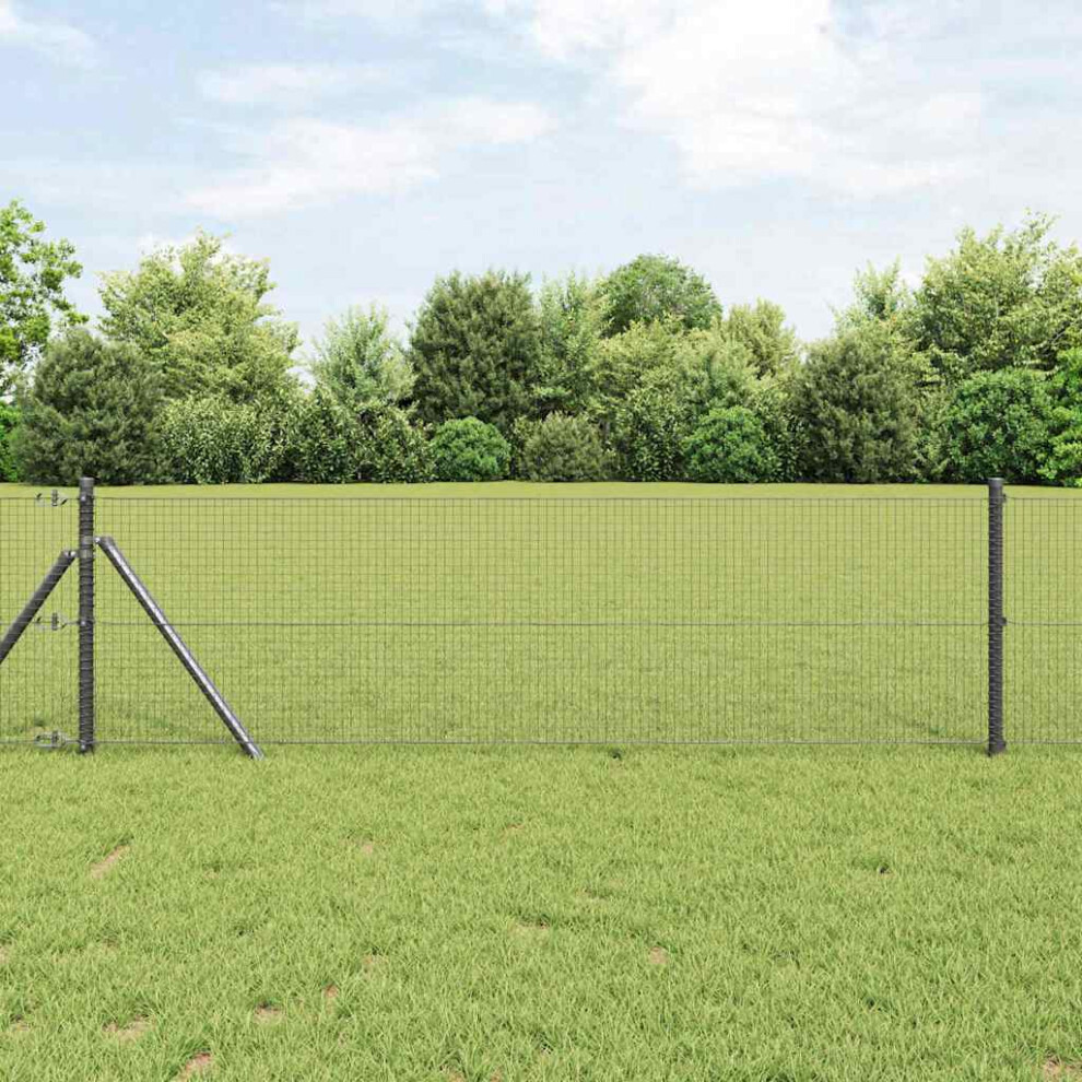 Vidaxl Welded Wire Fence Grey