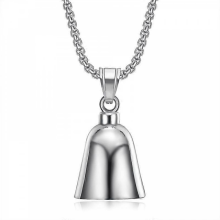 Campana de titanio pulida de estilo motociclista, sencilla y brillante, para montar en moto, campana de la suerte, campana para