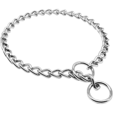 Collares de entrenamiento para perros de acero inoxidable, collares de cadena para perros (L码)