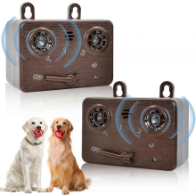 Dispositivo antiladridos para perros, paquete de 2 dispositivos de control de ladridos con 3 modos.