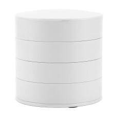 Luxusní organizér na šperky, otáčení o 360 stupňů, protiskluzová základna, malý a přenosný, pro správu dámských doplňků,