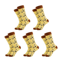 5 Pair Cotton Sports Socks Men Workout Socks-Kick a ball