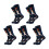 5 Pair Stretchable Athletic Sock Cotton-Multi player shootin 1
