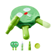 Popular Smog Bubble Machine Toy With Elastic PingPong-Green 0
