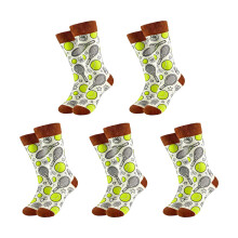 5 Pair Performances Sport Sock with Reinforced Support-Racket