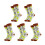5 Pair Performances Sport Sock with Reinforced Support-Racket 1