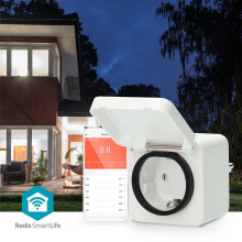 SmartLife Smart Plug | Wi-Fi | IP44 | 3680 W | Stik med jordkontakt | -25 - 55 C | Android / IOS | Grå / Hvid | 1 stk