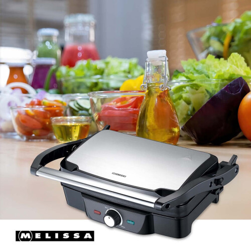Panini / Bordgrill 1600W Sort / Rustfrit stål tophus