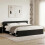 VidaXL vidaXL Headboard Cabinet with Storage Black Engineered Wood 3