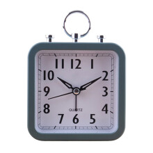 Horloge à fonctionnement silencieux avec réveil analogique-Vert