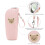(Pink) Sac Biberon Isolé Coton Ours 6