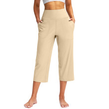 Pants for Women Wide Leg Pants with Pockets Yoga -Apricot XL