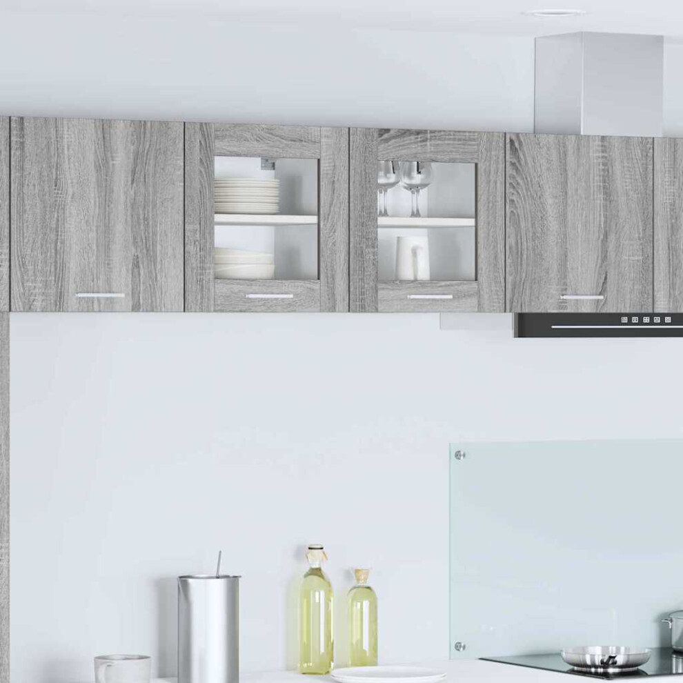 Vidaxl Hanging Cabinet Grey Sonoma 40 X 31 X 40 Cm Engineered Wood