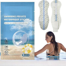 (1pc) Safe hygienic swimwear adhesive transparent PU lining portable