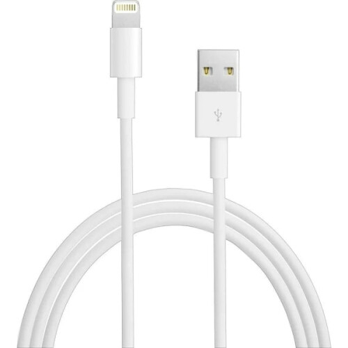 USB 2.0 kabel s Lightning konektorem 2,4A, 12W, 1m - Bílý