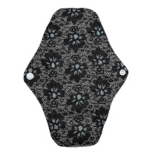 2025 Reusable Bamboo Cloth Washable Menstrual Pad Mama Sanitary Towel Pad Black L