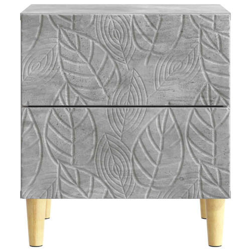 VidaXL vidaXL Bedside Table Concrete Grey 43 x 34.5 x 48 cm Engineered Wood 2