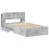 VidaXL vidaXL Bed Frame with Storage with Headboard Concrete Grey 75 x 190 cm 3