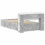 VidaXL vidaXL Bed Frame with Storage with Headboard Concrete Grey 75 x 190 cm 5