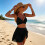 Ensemble de maillot de bain taille haute à la mode pour-Noir S 8