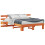 VidaXL vidaXL Bed Frame with Headboard Brown 150 x 200 cm Solid Pine Wood 2
