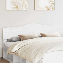 vidaXL Headboard Gloss White Engineered wood