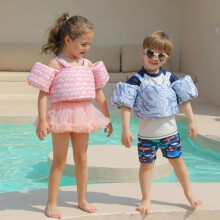 (wave) Baby Swimming Float Foam Safety Swimming Training Floating Pool Floatie for Kids
