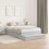 VidaXL vidaXL Storage Bed Frame Grey Sonoma 120 cm Engineered Wood 2