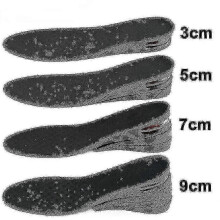 (5cm) Height Increasing Insole Adjustable 3cm to 9cm for Men