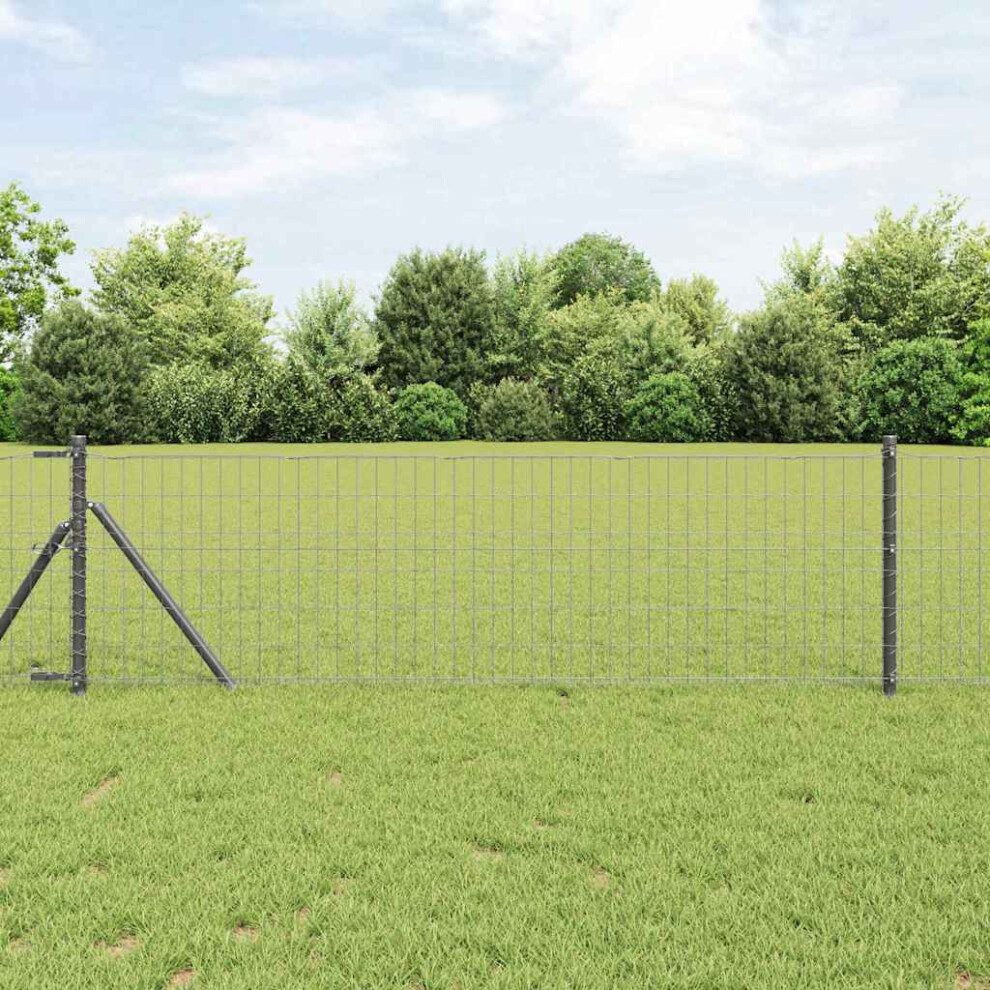 Vidaxl Ground Fix Welded Wire Fence 25 X 0.8 M (W X H)