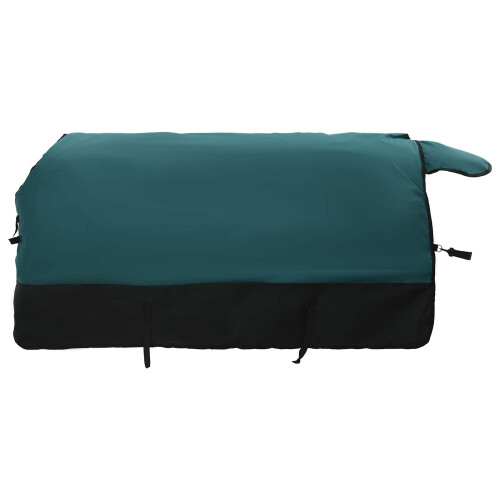 VidaXL vidaXL Horse Blanket Dark Green and Black 85 cm Polyester 1