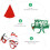 1Set Kerst Party Props Set Met Comfortabele Hoed En Brilframes 6