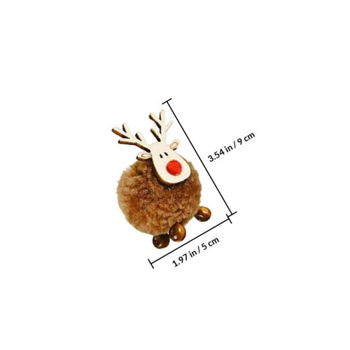 8Stk Plüsch Weihnachtsanhänger Festival 1