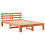 VidaXL vidaXL Bed Frame with Headboard Wax Brown 120 x 200 cm Solid Pine Wood 4