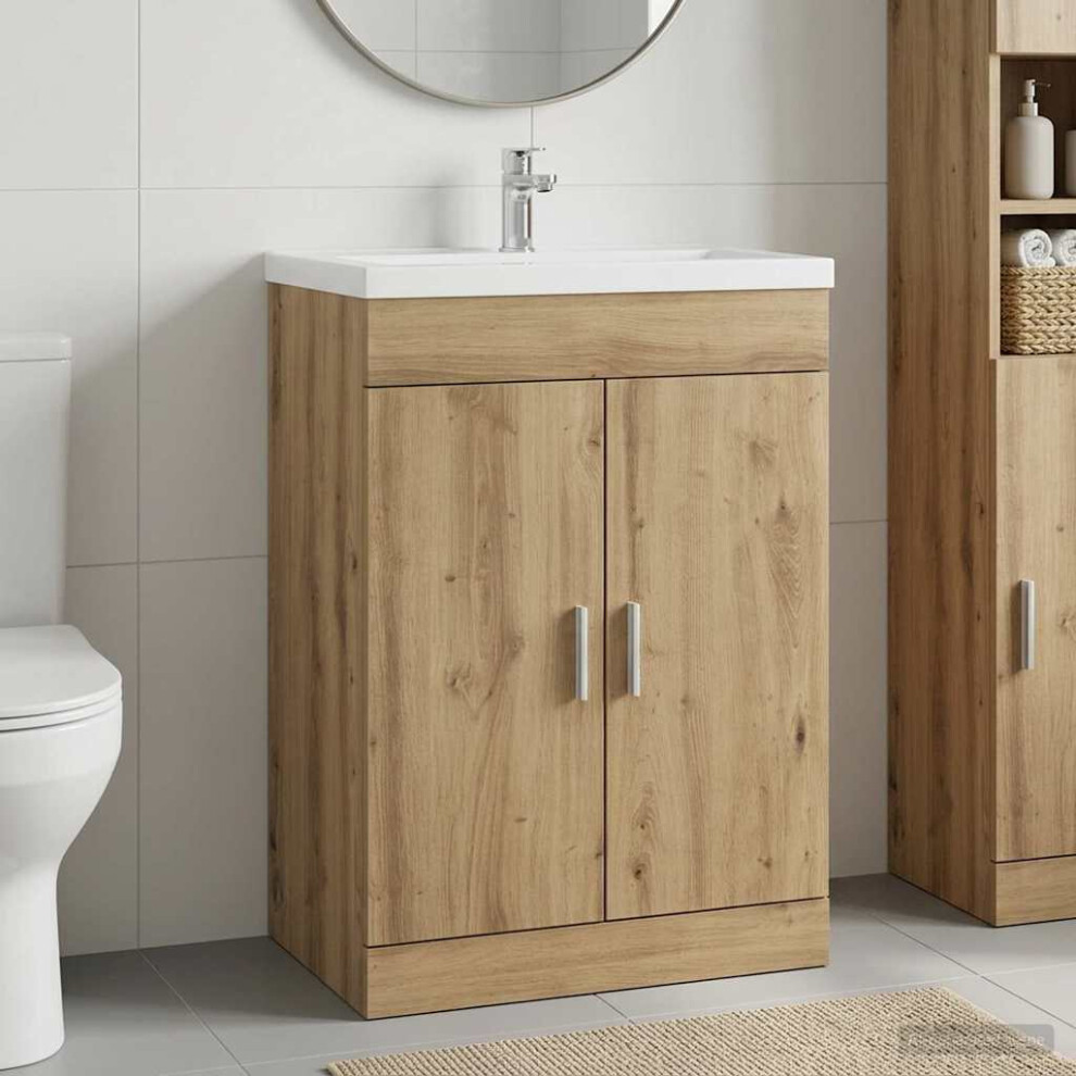 Vidaxl Bathroom Under Sink Cabinet Artisan Oak 78.5 X 37.5 X 81 Cm