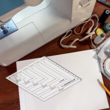 2Stk Einfaches Transparentes Quilting-Lineal Robustem Plastik