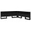 VidaXL vidaXL Storage Headboard with Shelf Black Oak 200 cm Engineered Wood 2