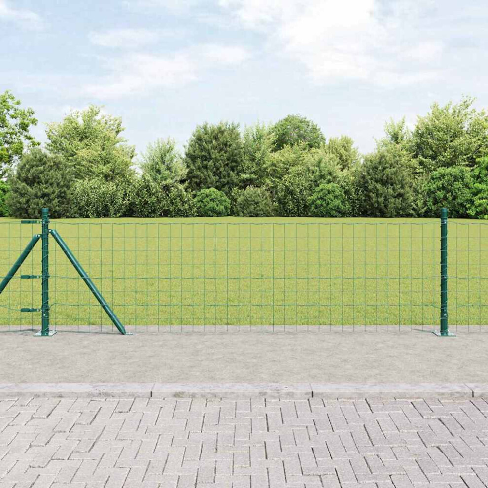 Vidaxl Welded Wire Fence With Concrete Base 10 X 0.4 M (W X H) 8721158242303