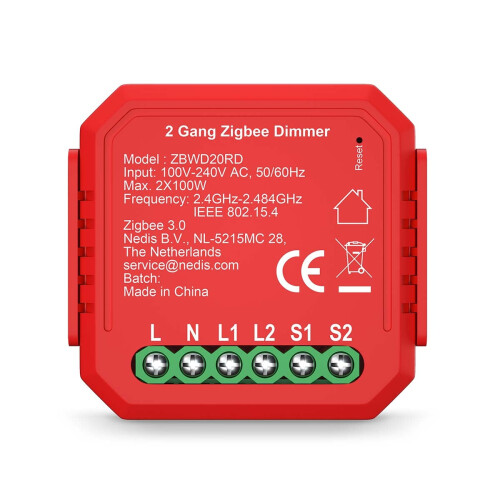 SmartLife Power Switch | Zigbee 3.0 | 2x100 W | Terminalforbindelse | App tilgængelig til: Android / IOS 2