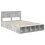 VidaXL vidaXL Bed Frame with Shelf Concrete Grey 160 x 200 cm Engineered Wood 2