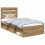 VidaXL vidaXL Bed Frame Artisian Oak 75 x 190 cm Solid Pine Wood 2