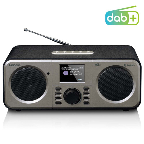 Stereo DAB+ FM-radio med Bluetooth Sort 1
